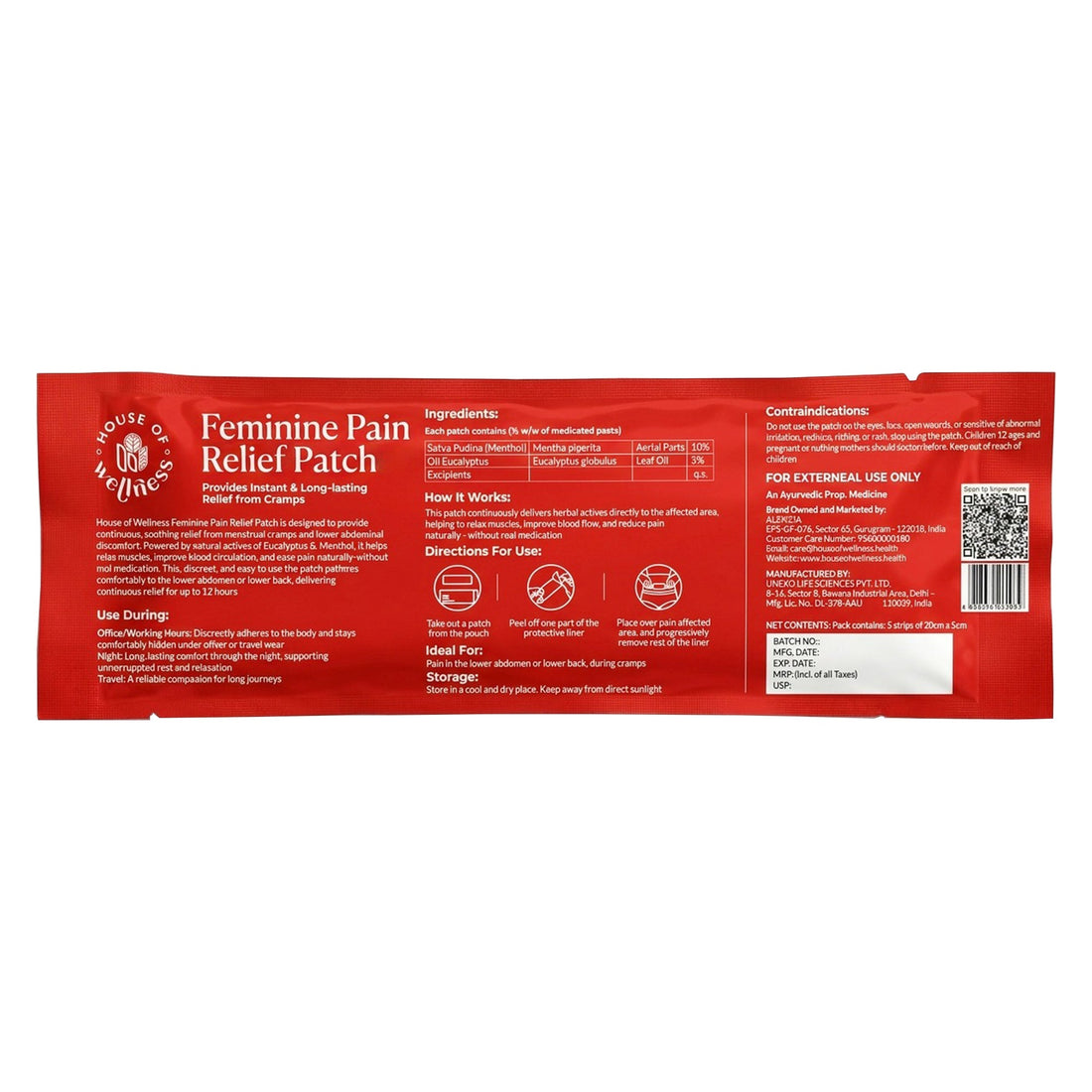 Feminine Pain Relief Patches