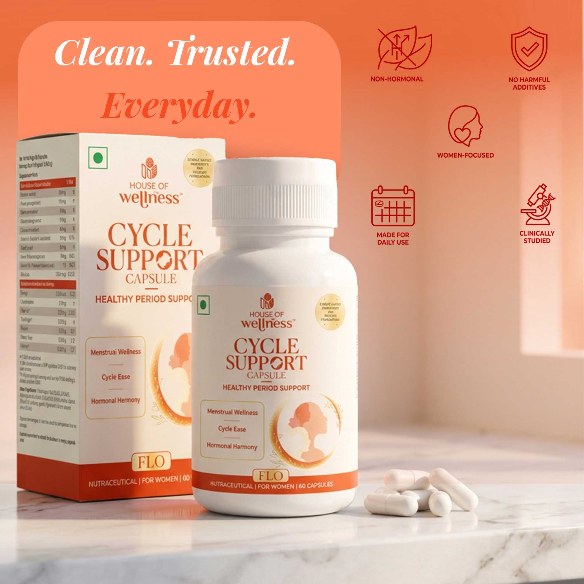 Feminine Cycle Support Capsules | 60 Capsules
