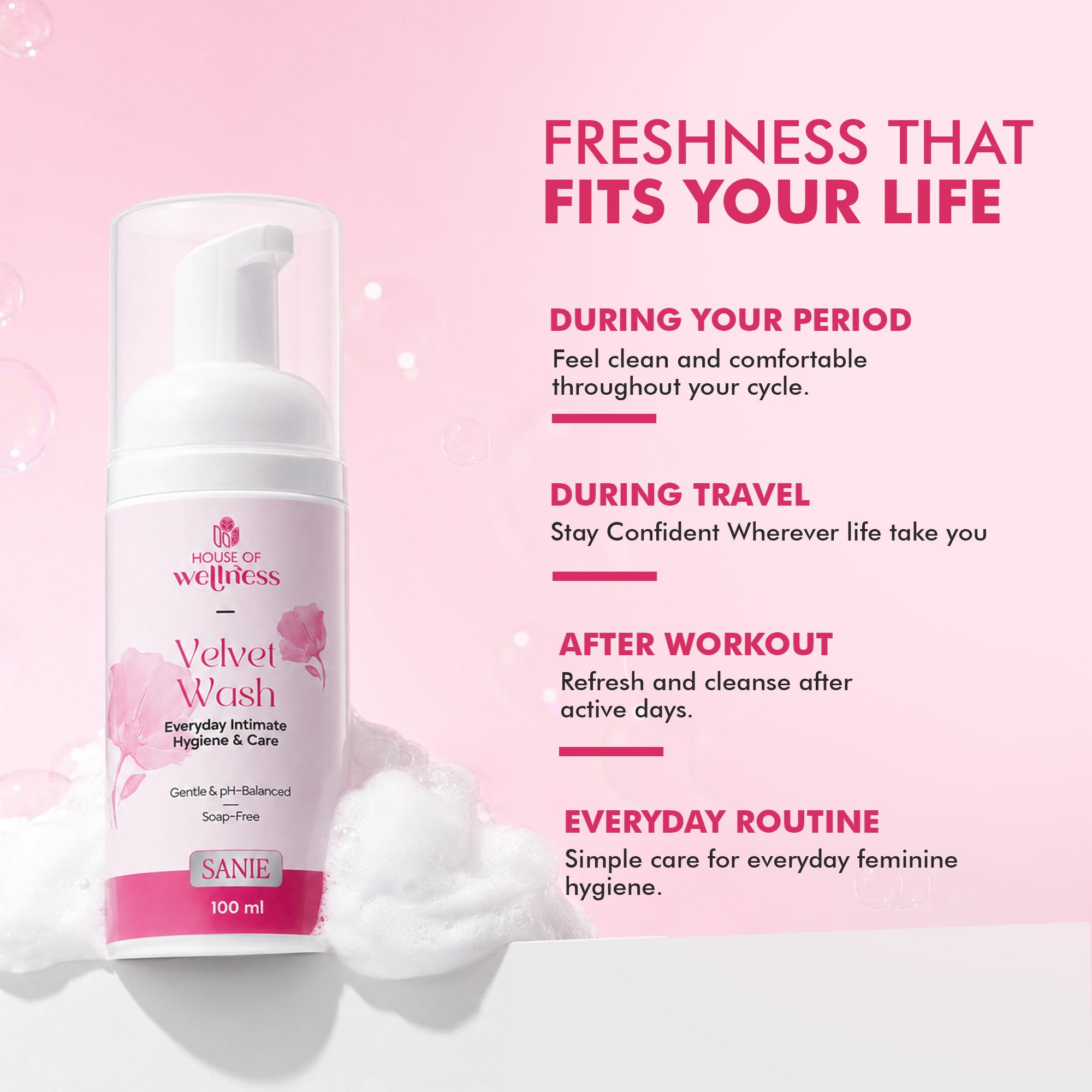 Velvet Wash – Intimate Hygiene Cleanser | 100 ml