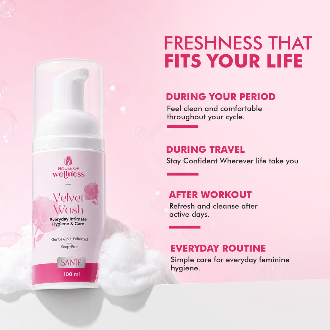Velvet Wash – Intimate Hygiene Cleanser | 100 ml