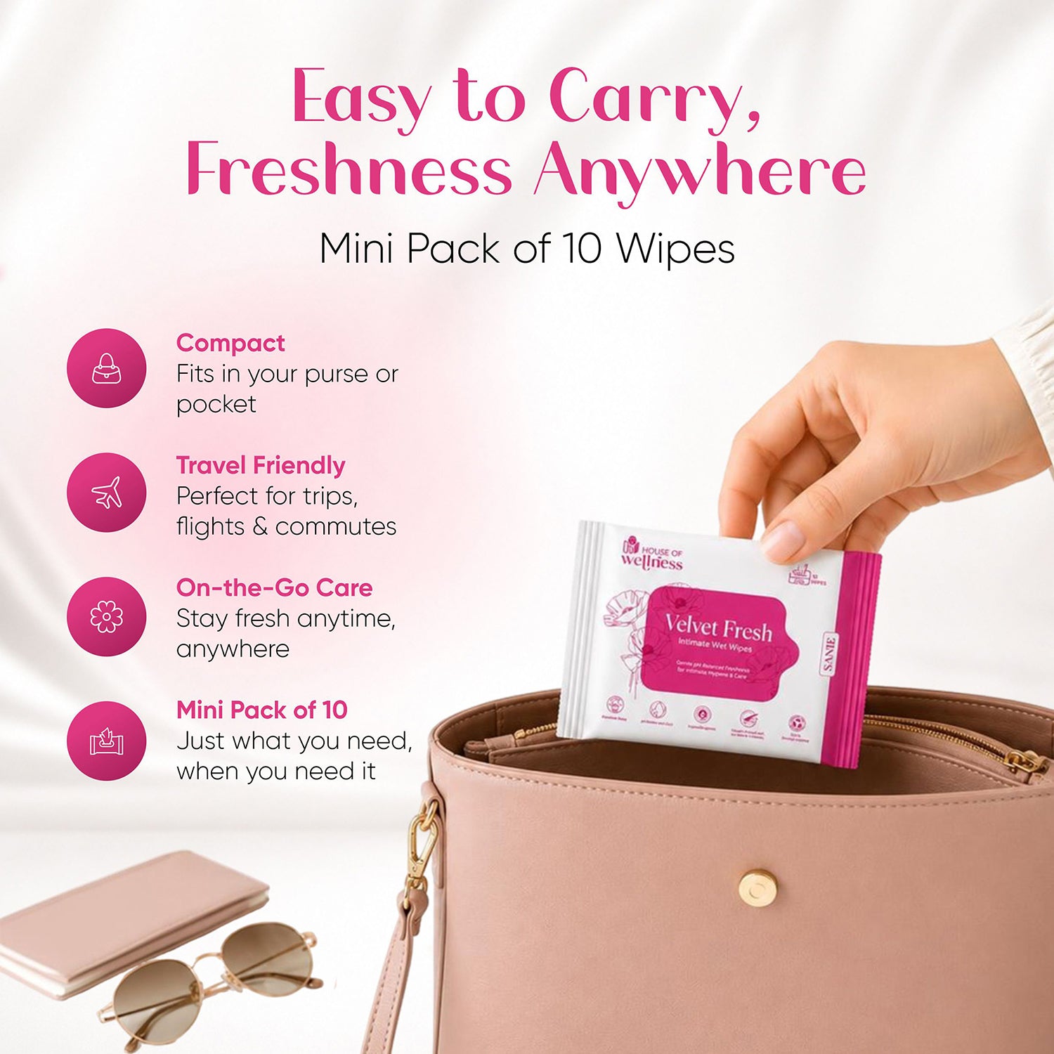 Velvet Fresh – Intimate Wet Wipes | 10 Wipes