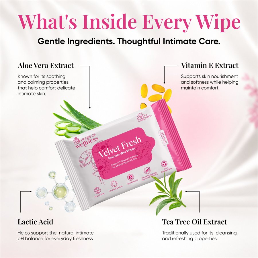 Velvet Fresh Intimate Wet Wipes